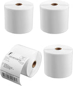 4 Rolls of SL450 4x6 Shipping Label (450 Pages per roll) Support Arkscan Label Printers, Compatible w/Zebra LP2844, Zp-450, Zp-500, Zp-505 and Other Brands, It's Designed for Direct Thermal, White.