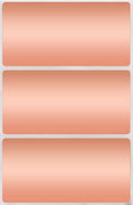 Royal Green Name Tags Labels 4x2 inch Rectangular Metallic Stickers in Rose Gold (100mm x 50mm) 45 Pack
