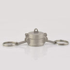 2PCS Cam and Groove Fitting, Aluminum, Type DC, 2" Dust Cap, with 2PCS Camlock Gasket Fitting (2")