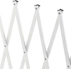 Metal Expandable Barricade Gate, Aluminum Folding Mobile Safety Barrier 130in - Lightweight Durable Design, Adjustable Stability, Ideal for Driveway Security