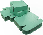 50 Pcs 6.3 x 6 x 1.6 inches Shipping Boxes for Small Business Cardboard Corrugated Mailer Boxes for Shipping Packaging Holidays Craft Gifts Giving Products (Mint green, 6.3 x 6 x 1.6")