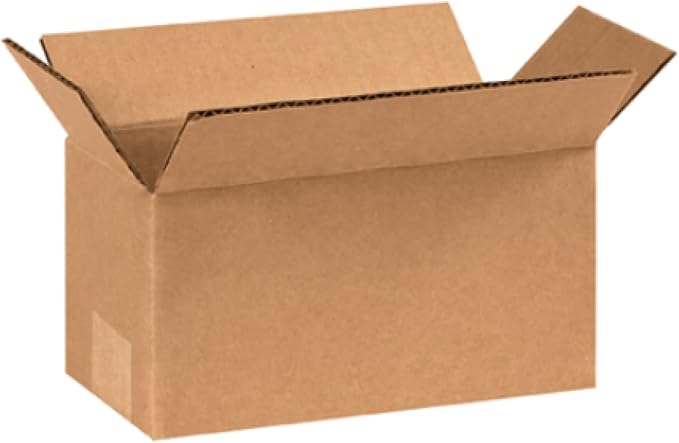 Secure Seal - 8x4x4 Pack of 100 Corrugated Cardboard Packing Shipping Mailing Moving Carton Boxes