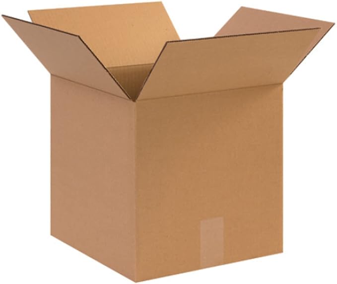 Secure Seal - 12x12x12 Pack of 50 Corrugated Cardboard Packing Shipping Mailing Moving Carton Boxes