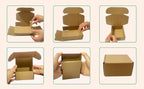 Rong Yang Tong 6x4x3 inch Small Shipping Boxes Pack of 30, Brown Corrugated Cardboard Mailer Boxes for Packing Mailing Small Business Gift Packing