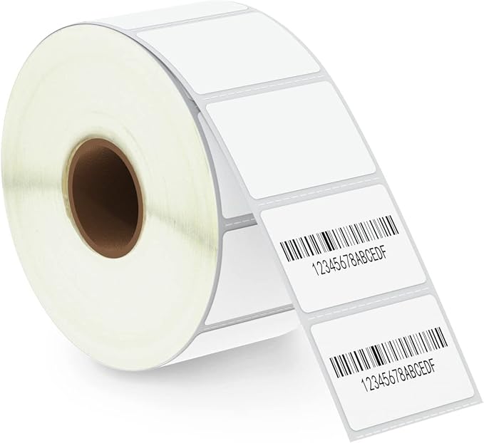 BETCKEY - 1.5" x 1" (38 mm x 25 mm) All Purpose & Address Labels Compatible with Zebra & Rollo Label Printer,Premium Adhesive & Perforated [1 Rolls, 1300 Labels]