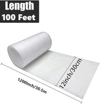 12"x 100' Foam Wrap Rolls for Moving Packing Foam Roll Packing Materials Shipping Packing Moving Supplies, Thick Cushion Packaging Wraps for Protect Glasses,Fragile Items,Dishes