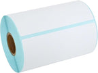 L LIKED 150 PCS 4"x6" Thermal Shipping Labels, White Perforated & Strong Adhesive Direct Thermal Labels (1 Roll), for Postage, Mailing & Shipping