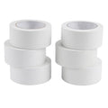 Lichamp 6 Rolls Vinyl Tape, Premium Safety Marking and Traffic Floor Marking Tape, Bundling, Social Distancing, 2 Inch x 36 Yards per Roll, 216 Total Yards, White