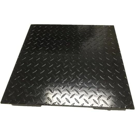 SellEton SL-700-2x2-10K 24" x 24" (2' x 2') Industrial Floor Scale with Capacity of 10,000 lbs 1 lb - Black