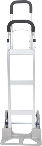 findmall Aluminum Hand Truck Dolly Climbing Trolley Double Handle 550 Lbs Load Capacity Heavy Duty Stair Climbing Cart for Shopping Moving Warehouse