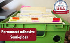 Royal Green Rectangular Labels 40mmx19mm Multi Color-Code Sticker Sheets (1.57 inch x 0.75 inch) - 1600 Pack