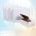 Shipping Boxes 11x9x3 inch Set of 25，White Corrugated Cardboard Box for Mailing Literature Mailer Small Business Shipping Packing Gifts Craft Digest Size Book Giving Products (11x9 x3 Inches)
