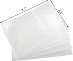 RyhamPaper Packing List Envelopes, Clear 7.5" x 5.5" Self Adhesive Shipping Labels Envelope Pouches (800 Pack)