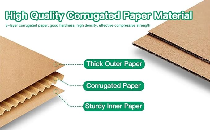 Rongyangtong12x9x4 Inch Shipping Box (pack of 20),Corrugated Mailing Box, Ldeal for Small Business Packaging Mailing
