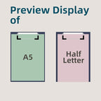 Small Clipboards 6" X 9" Mini Clipboards 4-Pack Portable A5 Size Half Letter Menu Pads Receipt Clips for School Office Restaurant Cafe Hotel