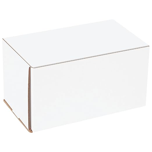 Box USA BM955 9"L x 5"W x 5"H, White (Pack of 50)