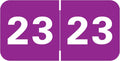 2023 Year Stickers, Doctor Stuff 2023 Chart Stickers, Purple Colored, Medical Arts Press Style, USA Made Year Labels for End Tab File Folders, 500/Roll, 1 Roll, 3/4" x 1-1/2"