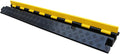 Kable Kontrol Atlas Heavy Duty Cable Protector Ramp - 1 Channel - 1 Pcs - 39" Long Black & Yellow - 24,000 Lbs Capacity - Rubber Speed Bump Wire Protector Cord Cover - CP9896