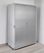 Heavy Duty Storage Solid Stainless Steel Cabinet with Lockable, Adjustable Shelf, Metal Garage Organizer (Granite, 48" W x 24" D x 72" H)
