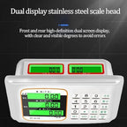Large Platform Scale with Wheel 660 LB Floor Weight Computing Postal Scale Digital Perfect Industrial Platform Scale Foldable for Postal Luggage Shipping Mailing Weighing