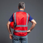 Tydon Guardian Reflective Safety Vest for Women Men High Visibility Security With Pocket Zipper Front Meet ANSI/ISEA Standard
