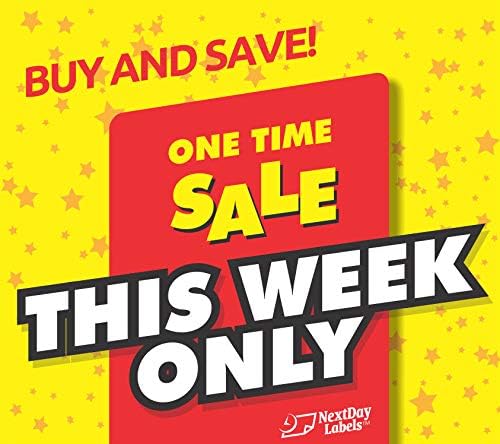 NextDayLabels 8-1/2 x 11" Neon Color High Light Fluorescent Labels for Laser & Inkjet Printer (Yellow Fluorescent, 1" x 2-5/8" - 30 Per Page | 1500 Label)