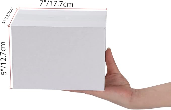 Calenzana 7x5x5 Shipping Boxes Set of 40, White Corrugated Cardboard Box for Mailing Packing Gifts Small Business