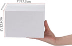 Calenzana 7x5x5 Shipping Boxes Set of 40, White Corrugated Cardboard Box for Mailing Packing Gifts Small Business
