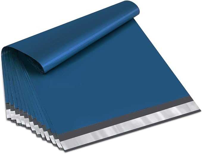 UCGOU Poly Mailers 10x13 Inch Navy Blue 100 Pack Shipping Bags #4 Strong Mailing Envelopes Boutique Packaging Postal Self Seal Adhesive Waterproof and Tear Proof Small Business for Clothes Books