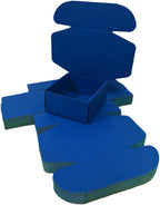 15 Pcs 6 x 6 x 3 inches Corrugated Cardboard Gift Boxes Recyclable Shipping Boxes for Mailing & Holidays, Wedding, Birthday, Gifts Packaging (Industrial Blue, 6 x 6 x 3")