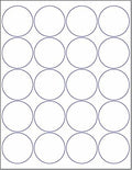 NextDayLabels - 2 Inch Round Sticker Labels for Printer - Matte White Blank Laser/Inkjet Printer Circle Stickers (500 Labels, 25 Sheets of 20)