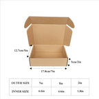 Shipping Boxes Corrugated Cardboard Mailer Boxes Literature Mailer for Packaging Small Business Craft Gifts Giving Products (Brown, 7x5x2)