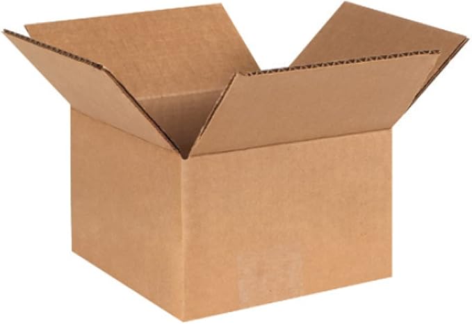 Secure Seal - 6x6x4 Pack of 50 Corrugated Cardboard Packing Shipping Mailing Moving Carton Boxes