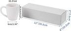 Hoikwo 12x4x3 Shipping Boxes Set of 25, White Corrugated Cardboard Box for Small Business for Packaging Mailing