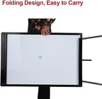 Dry Erase Easel 36" x 24", Height Adjustable Magnetic White Board with Tripod Stand, Office Presentation Board with 25 Sheets Flipchart Paper Pad, Magnets & Eraser, Black