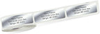 Personalized Return Address Labels, Roll of 125 Silver Foil Self-Adhesive Labels Without Dispenser, Customize with Name & Shipping Address, Colorful Images