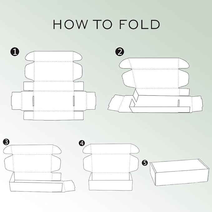 50 Pack 4x4x1'' Small Shipping Boxes, White Corrugated Cardboard Mailers for Mailing Packaging Business (W441-50)
