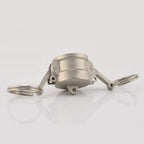 2PCS Aluminum Type DC Cam and Groove Fitting, Female Coupler x Female NPT, with 2PCS Camlock Gasket Fitting (0.75")