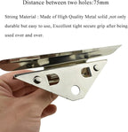 HAHIYO 5.63 Inches Metal Clipboard Clips Grips 3 Pack Mountable Sturdy Strong Springs with Rivets Document File Wood Plastic Clips Board for Office School Home