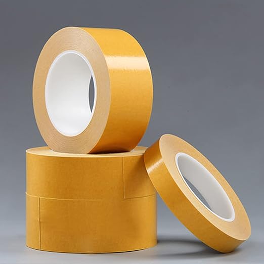 LLPT Double Sided Woodworking Tape 2.5" x 90Ft Each 2 Pack Double Face Turner Woodworker Adhesive Tape Removable Residue Free for Wood Template (WT2590Y2)