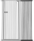 Lumizone Extra Tall Cat Gate Extension Kit 61.02" High Pressure Mounted 2025 New 16.73" Extra Wide 1.37" Gap No Drilling Tall Pet Gate for Dogs (Black, 61.02" H x 16.73" W, Extension)
