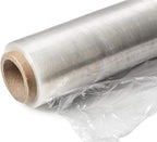 ABC Plastic Wrap for Moving, 18 Inch x 1500 Feet. 4 Roolls of Pallet Wrap Stretch Film. Moving Supplies Stretch Wrap Roll. Industrial Plastic Wrap Roll Moving. Packing Wrap Plastic Roll