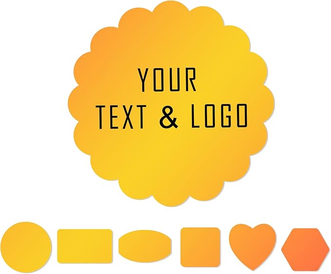 Custom Stickers for Business Logo Personalized Stickers Labels Customized Vinyl Stickers 100,200pcs, 1.2",1.5",2", 3", 4",5" (Flower)
