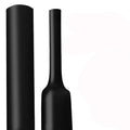 XHF 2 Inch (50mm) 3:1 Waterproof Heat Shrink Tubing Marine Grade Wire Cable Adhesive Lined Tube Insulation Seal Against Moisture Corrosion and Air Leakage, 4 Ft Black