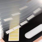 HOSSIAN File Folder Labels Name Filing Envelopes Label Stickers, 0.6 x 1.57 in, Small Label Nametags for Jars, Bottles, Food Containers, File Folders, Pack of 150 (150)