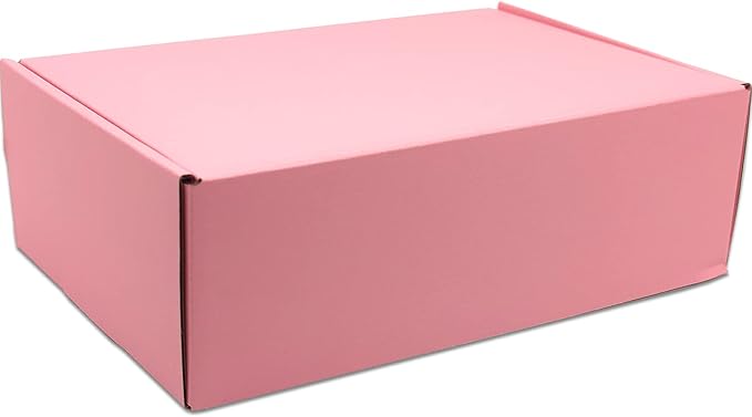 Small Pink Shipping Boxes for Small Business Pack of 25-9x6x3 inches Cardboard Corrugated Mailer Boxes for Shipping Packaging Craft Gifts Giving Products