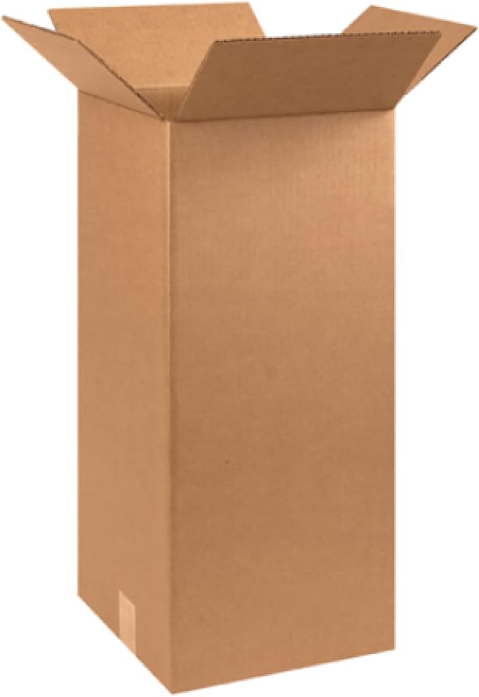 Secure Seal - 10x10x24 Pack of 100 Corrugated Cardboard Packing Shipping Mailing Moving Carton Boxes