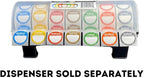 QSRProducts Removable Day Label - 1 inch - Peel Tab - Week (Mon-Sun) (7000 Stickers) - Food and Restaurant Day Dots - FIFO - Inventory Management Labels - Meal Prep Stickers - Gift Tags