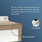 BETCKEY - Compatible Large Address Labels Replacement for Brother DK-1208 (1.4" x 3.5"), Use with Brother QL Label Printers [10 Rolls + 2 Reusable Cartridges]