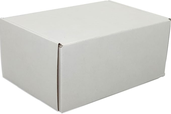Small White Shipping Boxes for Small Business Pack of 25-9x6x4 inches Cardboard Corrugated Mailer Boxes for Shipping Packaging Craft Gifts Giving Products